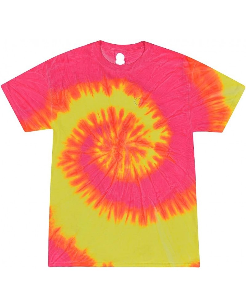 Tie Dye Unisex T-Shirts Adults (S,M,L,XL) Florescent Swirl $9.89 Tees