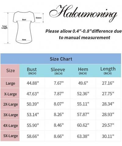 Plus Size Tops for Women Summer Short Sleeve Sexy V Neck Criss Cross T-Shirts Tunic Casual Loose Soft Tee Shirt Pink $11.04 Tees