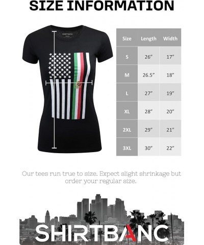 Original Mexican American Inspired Womens Shirts Usa Mexico Flag $14.28 Tees