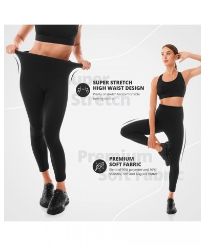 Leggings for Women, High Waisted Buttery Soft Womens Leggings for Gym Yoga Workout No Pocket 1 Pack Grey $8.82 Activewear