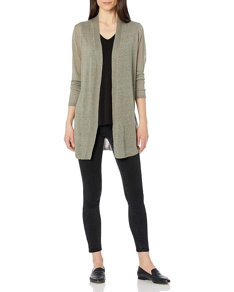 Women's Lightweight Long BOC Cardigan Od Green $55.66 Sweaters