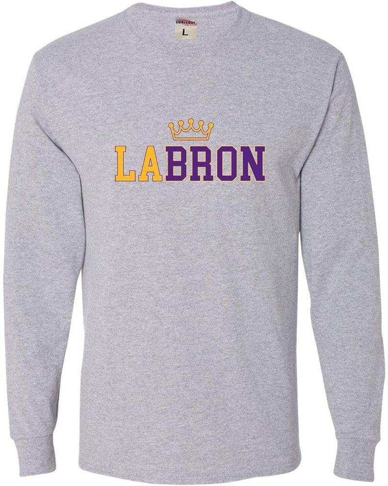 Adult L.A. Bron Long Sleeve T-Shirt Athletic Heather $12.21 Tees