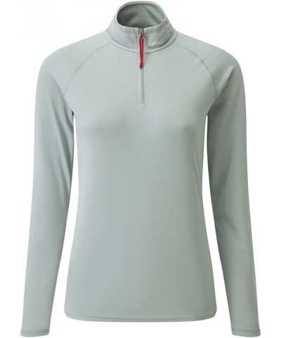 Womens UV Tec Long Sleeve Zip T-Shirt - 50+ UV Sun Protection - Ideal for Sailing, Watersports or Casual Wear Medium Grey 10 ...