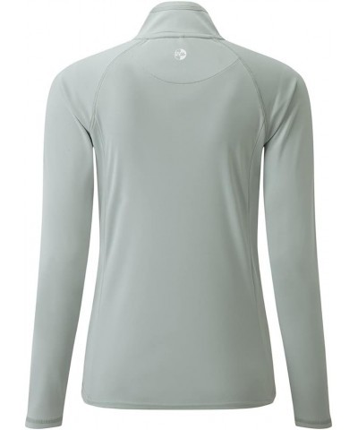 Womens UV Tec Long Sleeve Zip T-Shirt - 50+ UV Sun Protection - Ideal for Sailing, Watersports or Casual Wear Medium Grey 10 ...