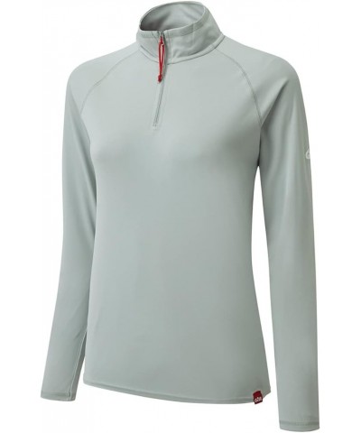 Womens UV Tec Long Sleeve Zip T-Shirt - 50+ UV Sun Protection - Ideal for Sailing, Watersports or Casual Wear Medium Grey 10 ...