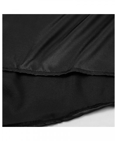 Prom Dresses Ladies Long Women Elegant Backless Long DressesCrisn Satin Spaghetti Party Prom Dress Side Lady Meat Black $15.5...