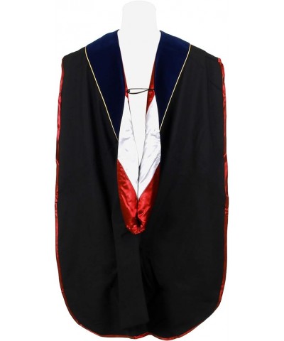 Unisex Deluxe Doctoral Graduation Gown, Doctoral Hood and Doctoral Tam 8 Sided Package Red White,8 Side $51.57 Others