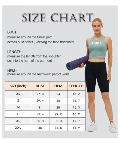 Workout Tops for Women Sleeveless Yoga Tops Running Short Tank Scoop Neck Crop Tops Light Grey $6.00 Activewear