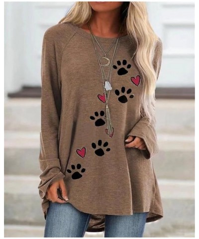 Womens Aztec Print Sweatshirt Casual Long Sleeve Crewneck Oversized Novelty Printed Western Style Pullover Women Cat Paw Hear...