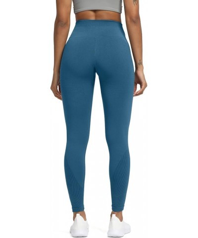 Seamless Legging for Women Carbon Tummy Control Workout Gym Sport Active Yoga Fitness Pants Atlantic Blue $12.30 Activewear