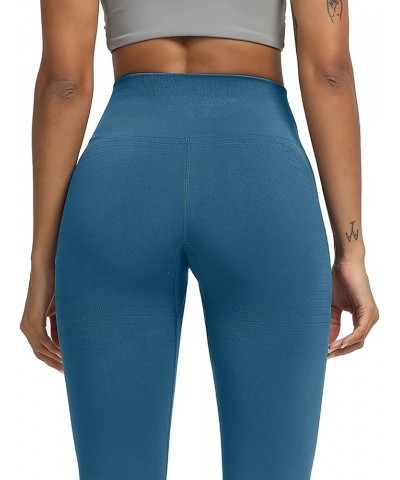 Seamless Legging for Women Carbon Tummy Control Workout Gym Sport Active Yoga Fitness Pants Atlantic Blue $12.30 Activewear