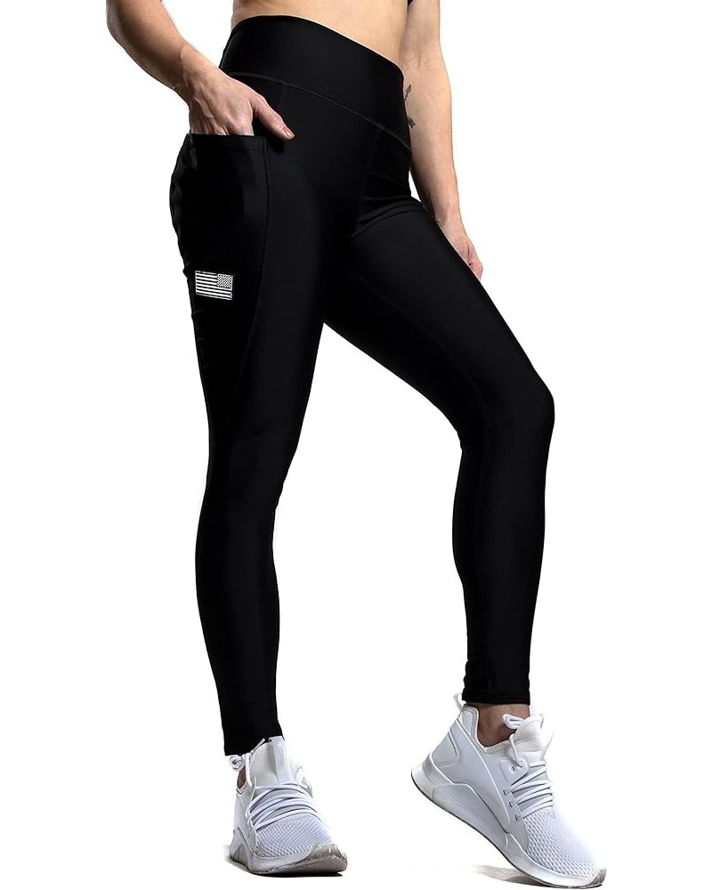 Defender Leggings/Capris/Shorts Leggings (High Waist) Black $30.75 Leggings