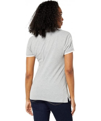 Multi-Tonal Medium Pony Pique Polo Shirt Heather Grey $12.04 Shirts