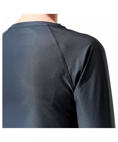 Women's T Shirt Moisture Wicking 24/7 Tech Long Sleeve Jet Black $8.80 Activewear