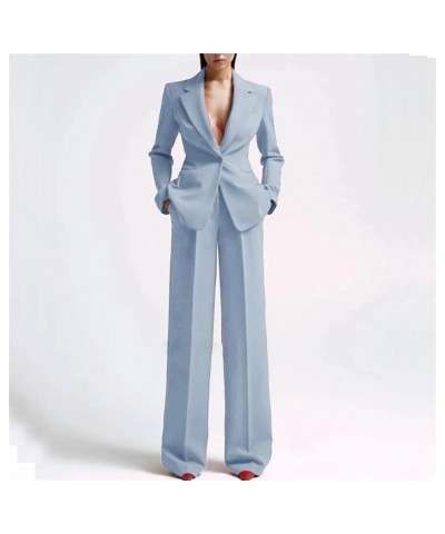 Formal Women Suits Office Slim Fit Ladies 2 Pcs Blazer Pants Set Lady Business Work Wear Party Dress White $48.14 Suits