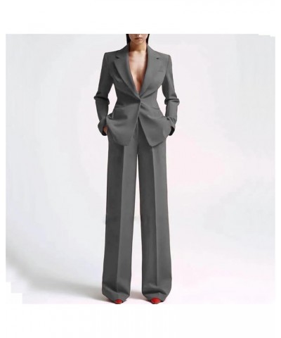 Formal Women Suits Office Slim Fit Ladies 2 Pcs Blazer Pants Set Lady Business Work Wear Party Dress White $48.14 Suits