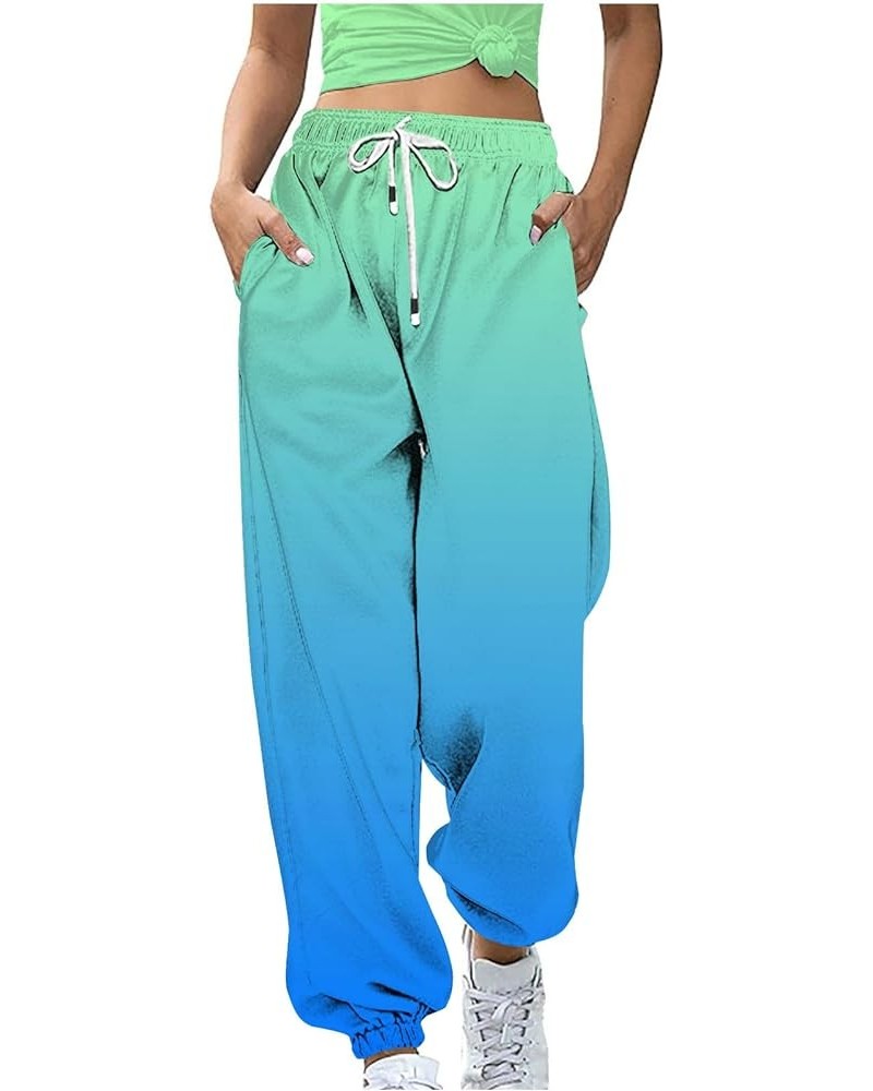 Sweatpants Women Baggy Casual Elastic High Waisted Drawstring Workout Jogger Sweatpants Comfort Athletic Lounge Y2K Pants 10-...