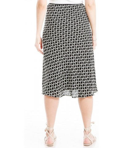 Women's Bias Printed Skirt Black/Cream Lacy Look $21.18 Skirts