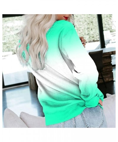 Fall Tops for Women 2023 Trendy Long Sleeved Crew Neck Daily Shirt Comfortable Leisure Pullover Sweatshirt Mint Green 4 $3.71...