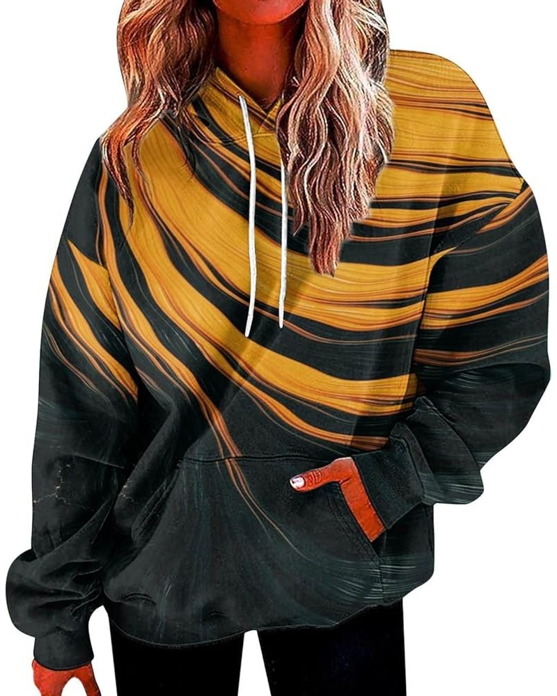 Oversized Hoodies For Women,2024 Spring Trendy Tie Dye Pullover Drawstring Graphic Hoodies,Casual Long Sleeve Y2K Hoodies B-b...