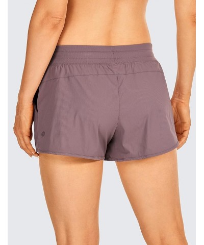 Women's 3'' Casual Summer Shorts Mesh Liner - Low Rise Drawstring Hiking Beach Swim Shorts with Pockets Mauve $13.00 Swimsuits