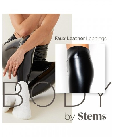 Black Leather Leggings Women - High-Waisted Pleather Pants for Women - Sexy and Stylish Pleather Leggings Matte Black $20.09 ...