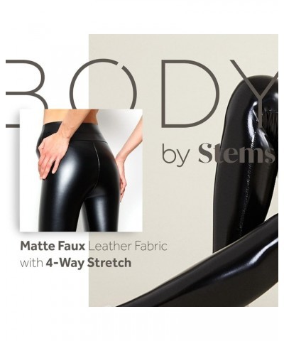 Black Leather Leggings Women - High-Waisted Pleather Pants for Women - Sexy and Stylish Pleather Leggings Matte Black $20.09 ...