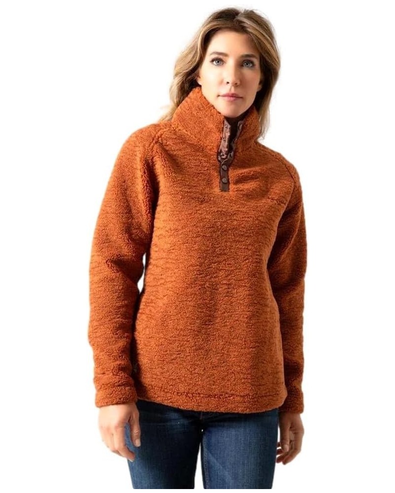 Women's Shirt Adjustable Fozzie Pullover Sweatshirt Camel $37.91 Hoodies & Sweatshirts