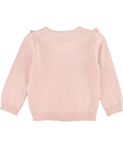 RuffleButts® Baby/Toddler Girls Ruffled Long Sleeve Cardigan Button-Up Sweater Ballet Pink $15.54 Sweaters