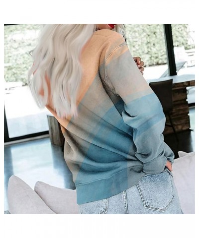 Crewneck Sweatshirts for Women Casual Basic Pullover Long Sleeve Solid Color Winter Tops Outfits with Pockets 2023 E043- Oran...