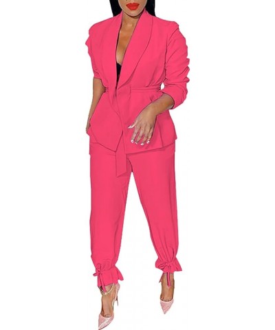 Two Piece Pant Suits for Women Dressy Elegant Oversized Blazer and Suit Pants Set Causal Wedding Guests Prom Business Suits D...