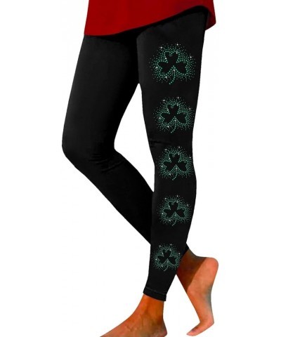 Womens St Patrick's Day Costume Women's St Day Leggings Irish Irish Sports Leggings with Soft and Slim Butt Lifts A-camouflag...