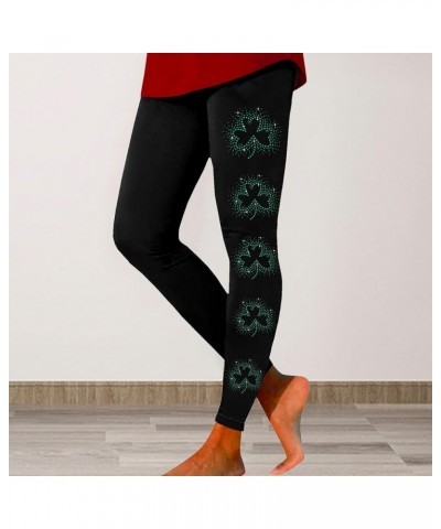 Womens St Patrick's Day Costume Women's St Day Leggings Irish Irish Sports Leggings with Soft and Slim Butt Lifts A-camouflag...