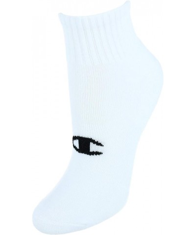 Women's Ankle (Pack of 6) White/Blue Stripes $9.01 Activewear