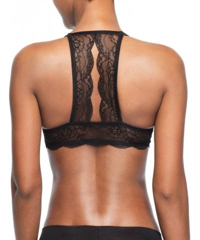 Women's Lace-Splashed Racerback Underwire Push-up Bra with Front Closure Sandstone $11.87 Lingerie