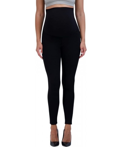 Women’s Ponte Maternity Leggings with Pockets – Pregnancy Clothes for All Seasons – 28” Inseam Black $17.15 Leggings