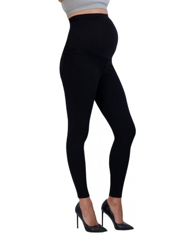 Women’s Ponte Maternity Leggings with Pockets – Pregnancy Clothes for All Seasons – 28” Inseam Black $17.15 Leggings