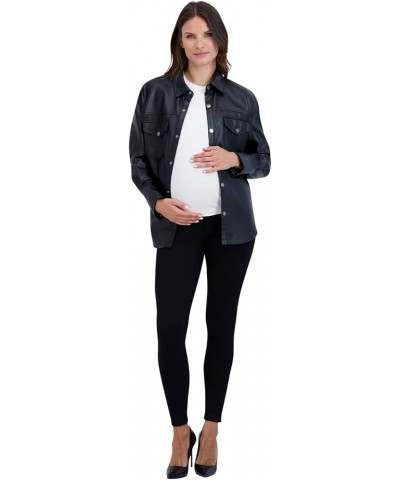 Women’s Ponte Maternity Leggings with Pockets – Pregnancy Clothes for All Seasons – 28” Inseam Black $17.15 Leggings