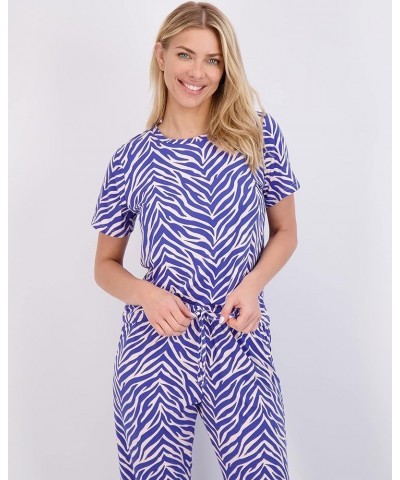 2 Pack: Womens Short-Sleeve PJ Top with Capri Pants - Pajama Lounge & Sleepwear Set (Available In Plus) Plus Size Set 1 $18.8...