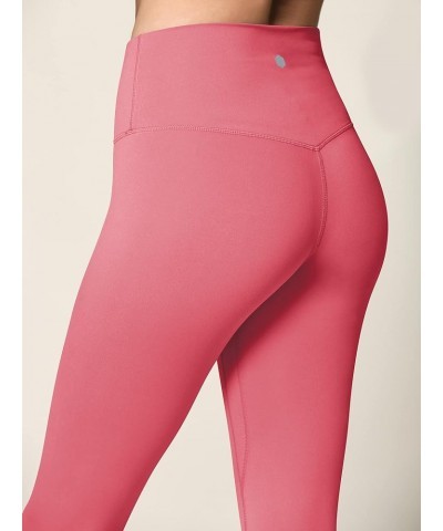 Peached Seamless Front & Side High Waisted Leggings with Inner Pocket Full-Length Yoga Pants Qb3018_mauve $11.17 Activewear