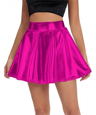 Black Skirts for Women Cute Skirts for Teen Girls Pink Glitter Skirt Cotton Skirts for Women Hot Pink $7.95 Others