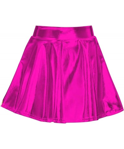 Black Skirts for Women Cute Skirts for Teen Girls Pink Glitter Skirt Cotton Skirts for Women Hot Pink $7.95 Others