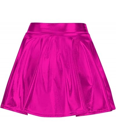 Black Skirts for Women Cute Skirts for Teen Girls Pink Glitter Skirt Cotton Skirts for Women Hot Pink $7.95 Others