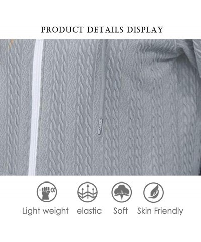 Women's 2023 Long Sleeve Zipper Cardigan Sweaters for Women Hooded Cardigan Jackets Outerwear Coats with Pockets 739-grey $12...