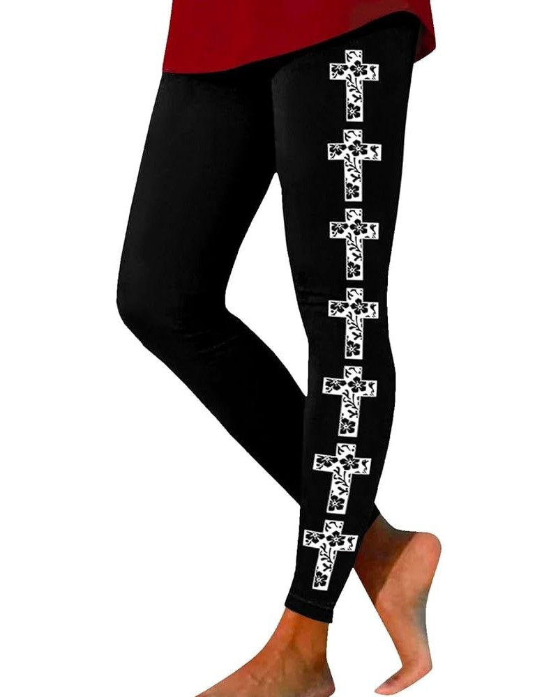 Christmas Leggings for Women 2023, Women's Leggings Red Wine Glass Printed Soft Tights Yoga Pants Holiday Leggings Zbb1-black...