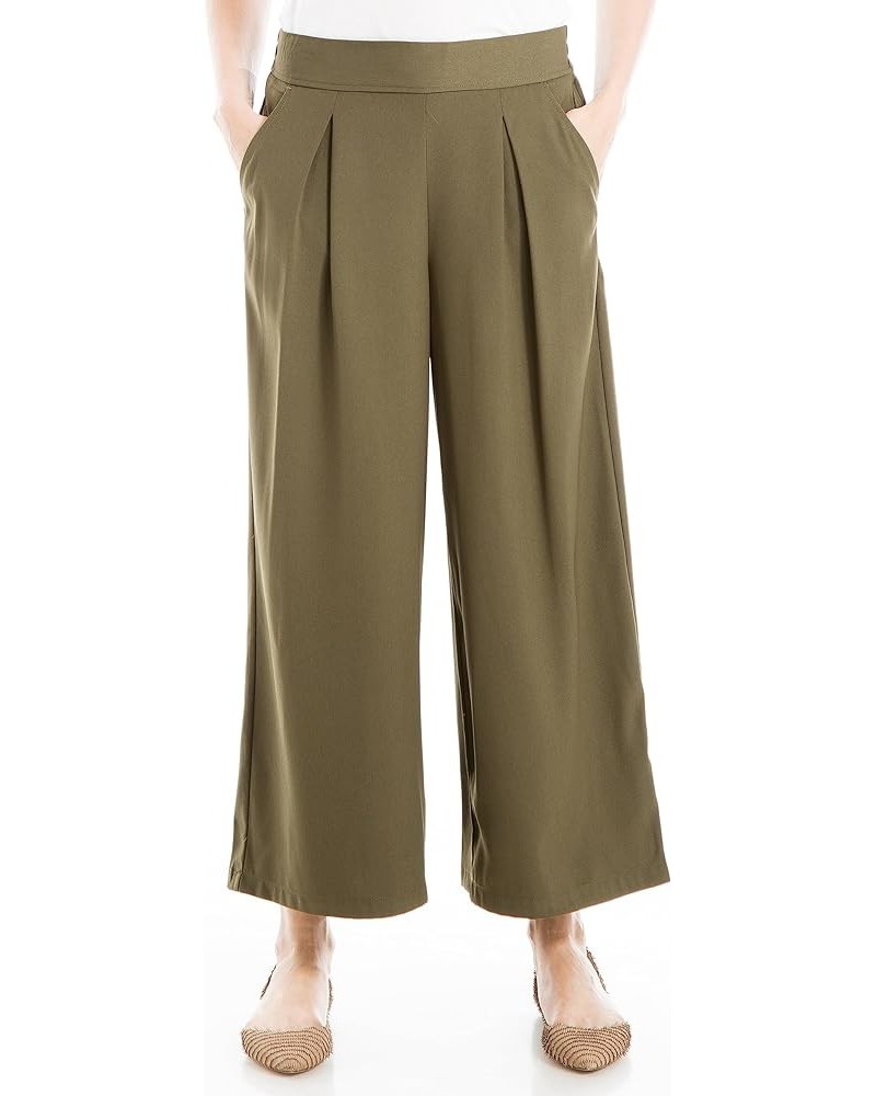 Women's Soft Twill Cropped Pant Army $13.26 Pants