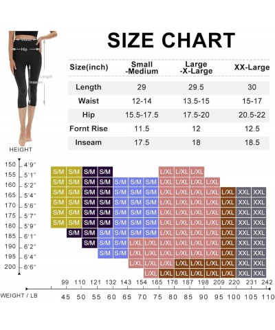 High Waisted Capri Leggings for Women - Soft Slim Yoga Pants with Pockets for Running Cycling Workout B-grey $8.09 Activewear