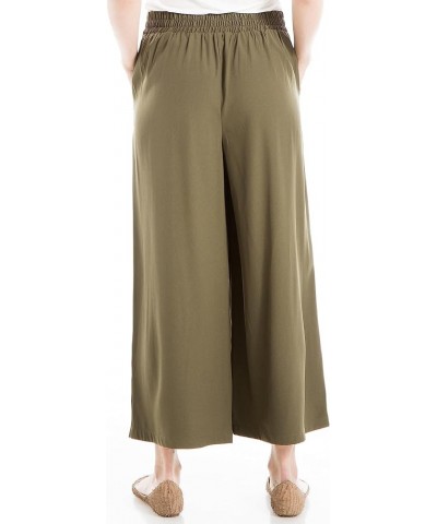 Women's Soft Twill Cropped Pant Army $13.26 Pants