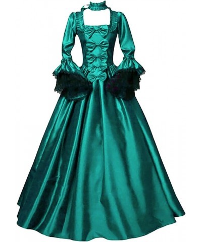 18th Century Victorian Dress Women's Rococo Medieval Ball Gown Southern Belle Long Gothic Masquerade Theme Dresses Mint Green...