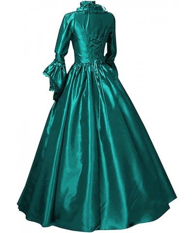 18th Century Victorian Dress Women's Rococo Medieval Ball Gown Southern Belle Long Gothic Masquerade Theme Dresses Mint Green...